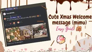˚ ༘♡ ⋆｡˚ Cute Christmas Welcome | Mimu bot | Slash commands