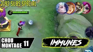 Chou Montage #11 Immunes | OutPlayed | FreeStyle Skin Give Away MLBB