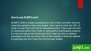 Best online soundcloud to mp3 converter