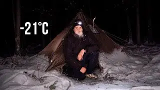 I Tried Solo Winter Hot Tent Camping With Temu Gear