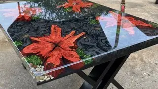 See How I Combine Precious Wood with Epoxy to Create a Luxurious Look For The Living Room!!!