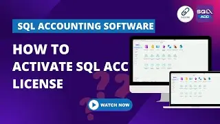 How to activate sql acc license