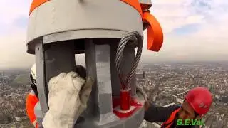 SEVal Group: Montaggio antenna su Torre Isozaki (Video Completo)
