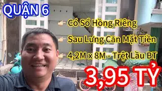 QUẬN 6 - SAU LƯNG MẶT TIỀN HẬU GIANG , KÍCH THƯỚC 4,1M x 8M - TRỆT LẦU #aunhapho #0374997997 