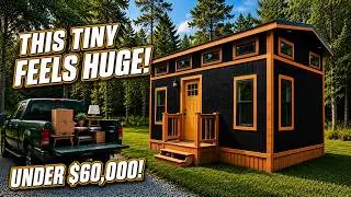 This Cozy Tiny House Feels DOUBLE its SIZE! It CAN’T Be a Tiny Home!!! Full Tiny House Tour! 4K