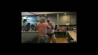 All Star Moments - Jack Dullahan Chokeslams Adam Brooks On The Ring Apron! #allstarwrestling #shorts