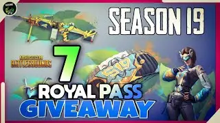PUBG Mobile Season 19 Royalpass GIVEAWAY. Free 7 Royalpass