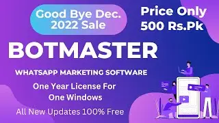 BotMaster whatsapp Marketing Software available in cheap price  | December 2022 Sale | 🥳
