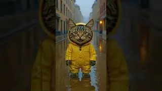 Little kitten helps poor cat in rain #cat #help #kitten #meow #meowshorts #kittenrescue