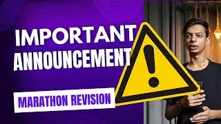 Important Annoucement Regarding Marathon revision #iitm