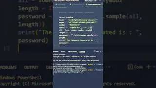 Python soo Easy random password generator | #shorts #pythoneasy password generator #PythonCodepy #1