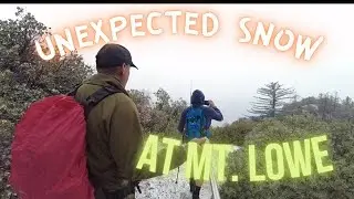 Mt lowe trail | unexpected snow | 4K