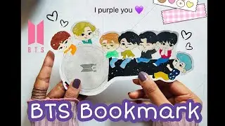 DIY BTS Bookmark😱 #youtubepartner #youtubeshorts #shorts #backtoschool ​⁠