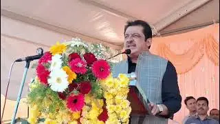 Spoke at the Grand Celebration of 77th Republic Day at Hosapete Stadium of Vijayanagara District