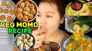 My First Vlog: Tasty 🤤Veg Momo In Minutes! Easy Homemade Recipes || 