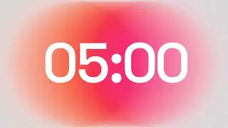 5-Minutes Timer with Clock Ticking sound and Lofi Music