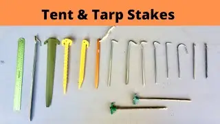 Camping Tent & Tarp Stakes