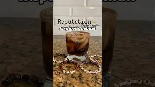 🐍 Easy Reputation TV Cocktail Recipe 🖤 #taylorswift #reputationtv #themedcocktails #shortsfeed