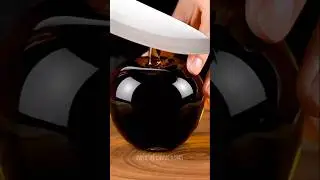 ASMR Black Apple Crystal Cut ✨  Instant Tingles | No Talking #trending #asmr #satisfying