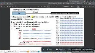 شرح  SHA-1 Algorithm