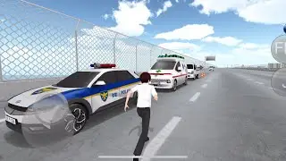 Ride a Police car in airport in 3D driving class #gaming 