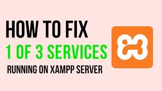 How to fix 1 of 3 Services running on Xampp Server