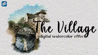 [SPEEDPAINT] Drawing THE VILLAGE using Ibis Paint | Digital Watercolor | SketchZa