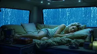 Rain Sounds for Sleep 🚗 Heavy Rain in Cozy Car | ASMR for Calm Nights