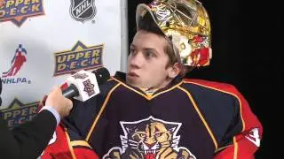 NHL Rookies Markstrom, Gudbranson Go Through Upper Deck's Media Training Boot Camp