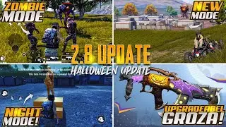 2.8 Update Halloween Mode | Zombies Mode Is Back | New Update Features |PUBGM