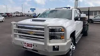 2018 Chevrolet Silverado 3500 HD LTZ -  6.6L DuraMax - Iridescent Pearl - Mi 145,294 - Stock # P2415