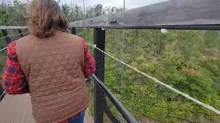 Walking the Sky Bridge at Boyne Mountain 