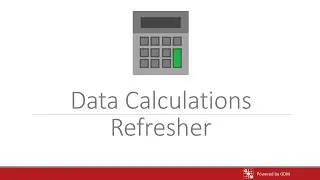 ARM Software Webinar - Data Calculations Refresher