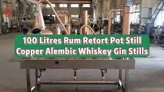 100 Litres Rum Retort Pot Still Copper Alembic Whiskey Gin Stills#commercial still#gallon still