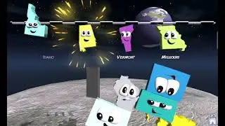Funny faces in Stack the states 2 on moon part 2