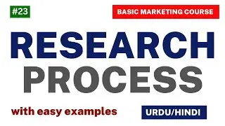 Marketing Research Process |9 Steps of Marketing Research |Urdu/Hindi