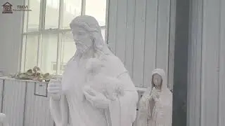 Church Religious Garden Marble Statue of Michelangelo&rsquo;s Pieta on Sale