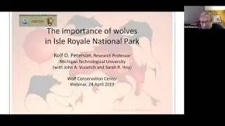 The Importance of Wolves in Isle Royale with Dr. Rolf O. Peterson.