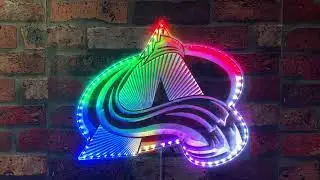 Colorado Avalanche Neon LED Sign with Dynamic RGB Colors