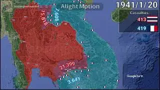 Franco-Thai War Using Google Earth 