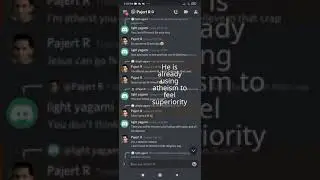 Pajert Rashad an atheist troll on discord insuting Christianity