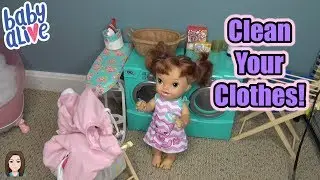 How To Clean Stains Out Of Baby Alive Clothes! | Kelli Maple