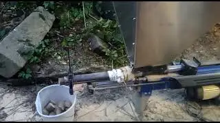 Sp&auml;nepresse Brikettpresse Eigenbau Holzspalter Holzbriketts Pelletpresse Selfmade