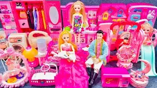 Who can resist! 14 Minutes AS MR Immersive Review of Barbie Princess Bed Bedroom Toy