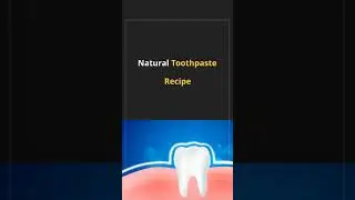 Natural Toothpaste Recipe ✽ Healthy Smile #shorts