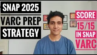 SNAP 2025 Exam: VARC Section Strategy || How to Score 15/15 in VARC SNAP || Mock Zone