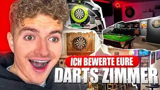 ICH BEWERTE EURE DARTS RÄUME! 😱🎯 EURE SETUPS sind UNGLAUBLICH! 🔥😂