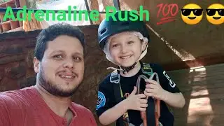Terres D'amanar Adventure Park-Yazane Challenges His Fear 😱In The Kids Park/يزن يتحدى الخوف لأول مرة
