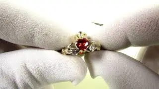 EliteGold - еще один вариант кольца Red Heart с красным фианитом