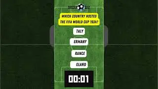 Which country hosted the FIFA WORLD CUP 1934? #soccerquiz #footballtrivia #soccerknowledge
